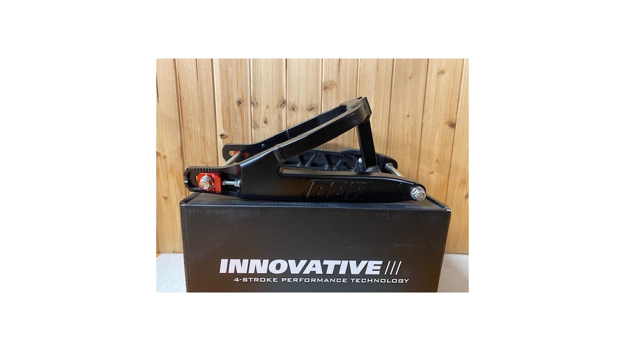 BBR Swingarm - Stock Comp Signature +1.75" - Black - Includes Chain Guide - KLX110/L - 2002-Present